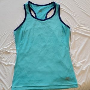 Aqua Blue Racer Back Top--Road Runner!